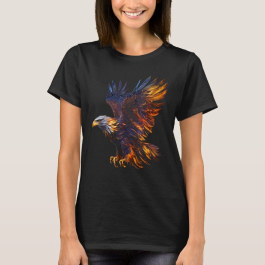Fiery Steller's Sea-eagle Graphic Tee for Men Wome T-shirt (Voorkant)