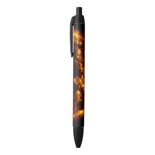 Fiery Sun Corona Solar System Astronomie Zwarte Inkt Pen