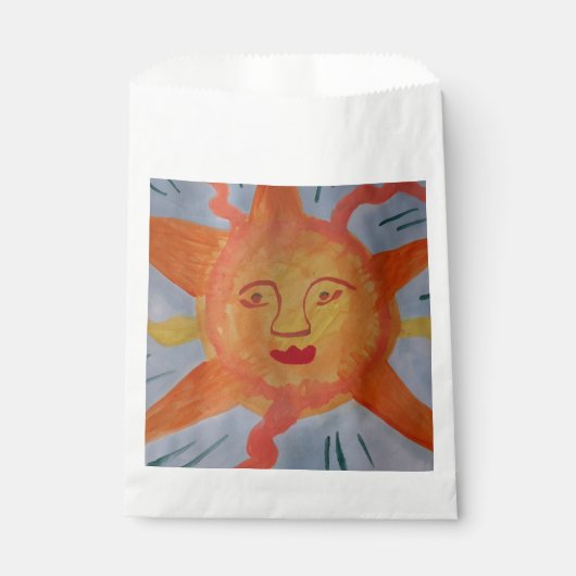 Fiery Sun Favor Bag Bedankzakje (Voorkant)