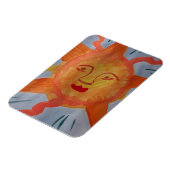 Fiery Sun Flexible Photo Magnet Magneet (Linkerzijde)