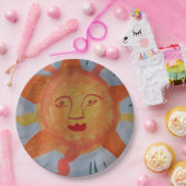 Fiery Sun Paper-Borden Papieren Bordje (Feest)