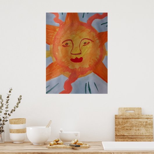 Fiery Sun Poster (Keuken)