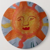 Fiery Sun Ronde Button 6,0 Cm (Voorkant)