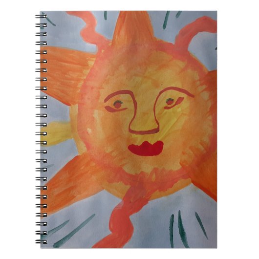 Fiery Sun Spiral Notitieboek (Voorkant)