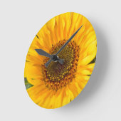 Fiery Sunflower Ronde Klok (Hoek)