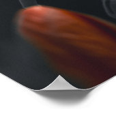 🧡 Fiery Sunset Hibiscus 🌅 Poster (Hoek)