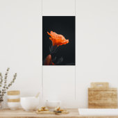 🧡 Fiery Sunset Hibiscus 🌅 Poster (Keuken)