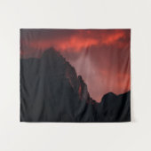 Fiery sunset in bergen wandkleed (Voorkant (horizontaal))