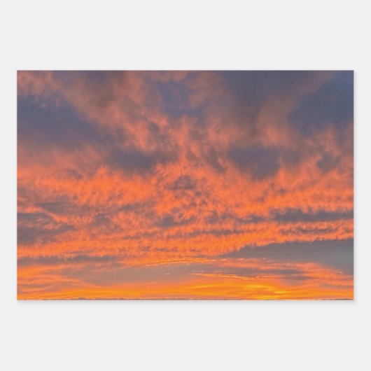 Fiery Sunset Inpakpapier Vel (Voorkant 3)