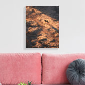 Fiery Sunset Lone Horse Silhouette Canvas Afdruk (Insitu (Woonkamer))
