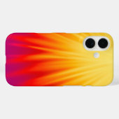 Fiery Sunset Ombre iPhone 16 Hoesje (Achterkant (horizontaal))