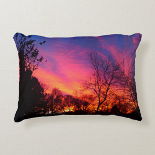 Fiery Sunset Pillow Decoratief Kussen