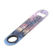 Fiery Sunset Snow Tall Spruce Speed Flessenopener (Achterkant Gekanteld)