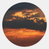 Fiery Sunset Sticker (Voorkant)
