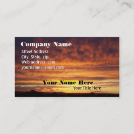 Fiery Sunset visitekaartje
