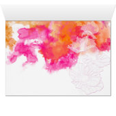 FIERY SUNSET WATERVERF HOLLYHOCK BRUILOFT 2 (Binnen Horizontaal (Onder))