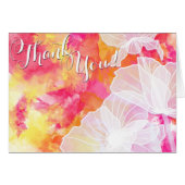 FIERY SUNSET WATERVERF HOLLYHOCK BRUILOFT 2 (Voorkant Horizontaal)