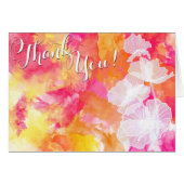 FIERY SUNSET WATERVERF HOLLYHOCK WEDING (Voorkant Horizontaal)