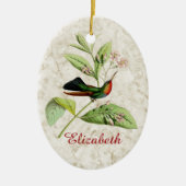 Fiery Throated Hummingbird Ornament (Voorkant)
