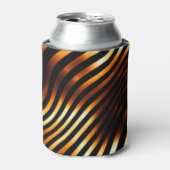 Fiery Tiger Stripes Blikjeskoeler (Blikje Voorkant)