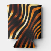 Fiery Tiger Stripes Blikjeskoeler (Achterkant)