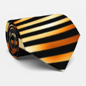 Fiery Tiger Stripes Stropdas (Opgerold)