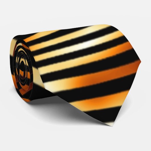 Fiery Tiger Stripes Stropdas (Opgerold)