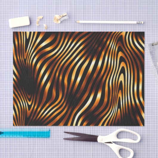Fiery Tiger Stripes Tissuepapier (Craft)