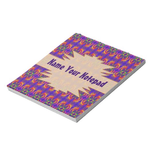 Fiery Tribal Pattern Notitieblok (Linkerzijde)