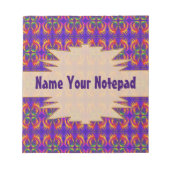 Fiery Tribal Pattern Notitieblok (Voorkant)