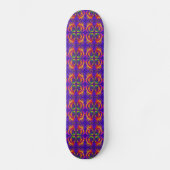 Fiery Tribal Pattern Skateboard (Voorkant)