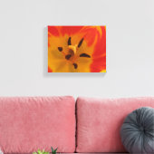 Fiery Tulip Canvas afdrukken (Insitu (Woonkamer))