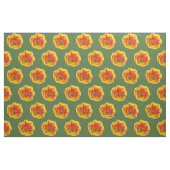 Fiery Tulip Floral Patterned Fabric Stof (Fat Quarter)