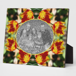 Fiery Tulip Flowers Creëer Uw eigen foto Fotoplaat