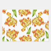 Fiery Tulpen op een Wrapping Paper Set (Voorkant 2)