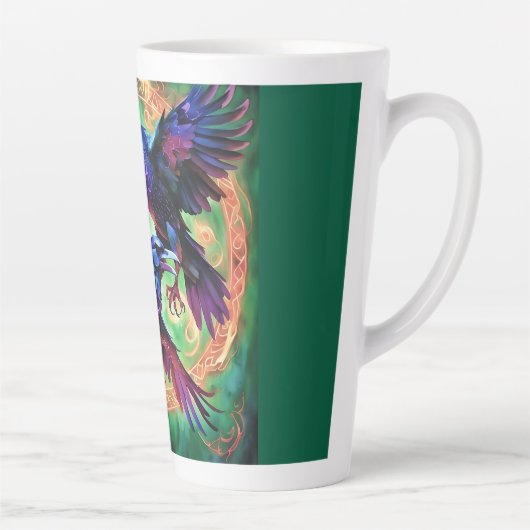 Fiery Two Ravens Latte Mok (Rechts)