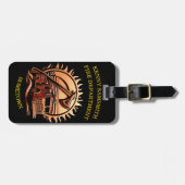 Fiery valor ingewikkeld heldhaftig ontwerp van bra bagagelabel (Voorkant horizontaal)