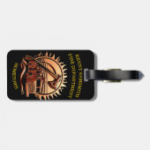 Fiery valor ingewikkeld heldhaftig ontwerp van bra bagagelabel (Achterkant horizontaal)