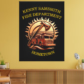 Fiery valor ingewikkeld heldhaftig ontwerp van bra canvas afdruk (Insitu (Woonkamer))