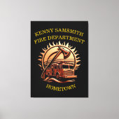 Fiery valor ingewikkeld heldhaftig ontwerp van bra canvas afdruk (Voorkant)