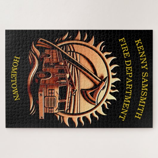 Fiery valor ingewikkeld heldhaftig ontwerp van bra legpuzzel (Horizontaal)