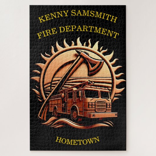 Fiery valor ingewikkeld heldhaftig ontwerp van bra legpuzzel (Verticaal)