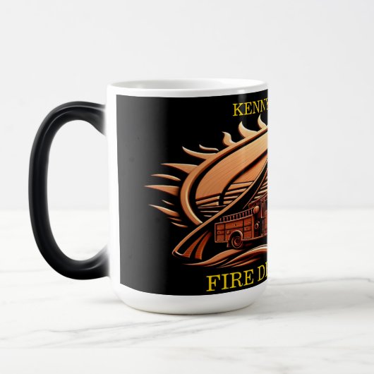 Fiery valor ingewikkeld heldhaftig ontwerp van bra magische mok (Links)