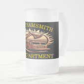 Fiery valor ingewikkeld heldhaftig ontwerp van bra matglas bierpul (Voorkant rechts)