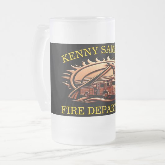 Fiery valor ingewikkeld heldhaftig ontwerp van bra matglas bierpul (Voorkant links)