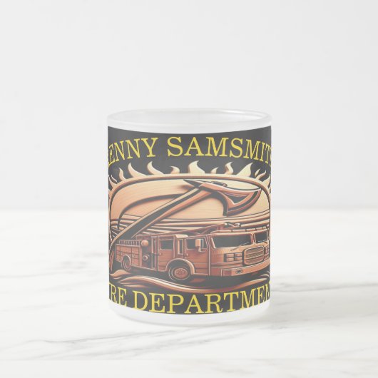 Fiery valor ingewikkeld heldhaftig ontwerp van bra matglas koffiemok (Center)