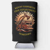 Fiery valor ingewikkeld heldhaftig ontwerp van bra seltzer blikjeskoeler (Voorkant)