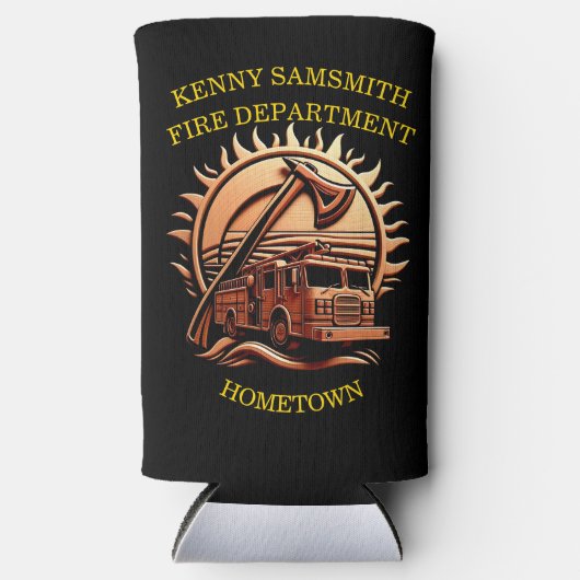 Fiery valor ingewikkeld heldhaftig ontwerp van bra seltzer blikjeskoeler (Voorkant)