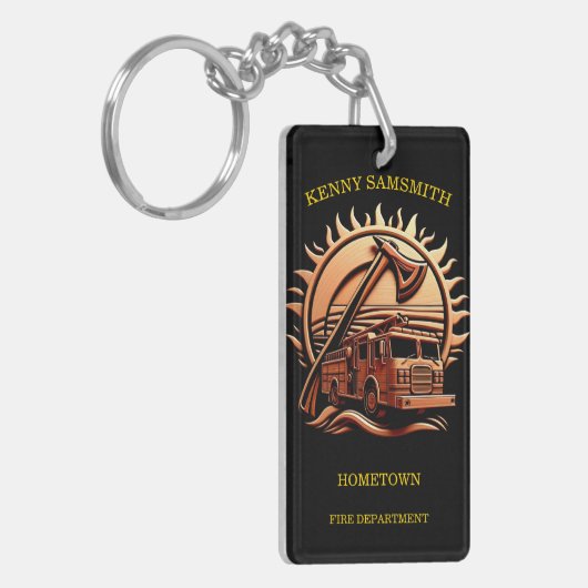 Fiery valor ingewikkeld heldhaftig ontwerp van bra sleutelhanger (Voorkant Links)