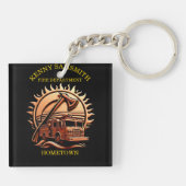 Fiery valor ingewikkeld heldhaftig ontwerp van bra sleutelhanger (Achterkant)